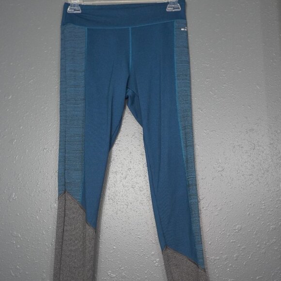 BCG Womens Greenish Bluish Grey Athletic Workout Sporty Leggings Size Small - Picture 1 of 7